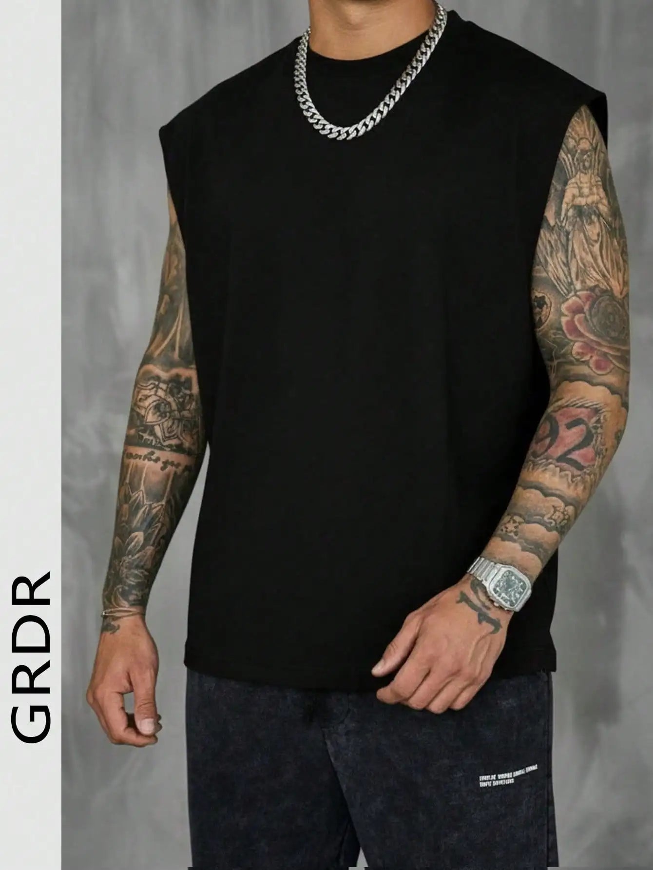 Men's White Sleeveless T-Shirt Tank Top Casual Loose Fit O-Neck/Basic Vest Summer Gym Workout Streetwear Tops