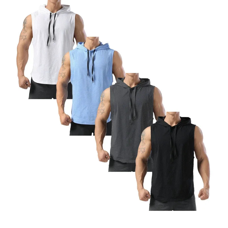 Summer Men Gym Tank Top Quick Dry Sleeveless Shirt Basketball/Running Vest Casual t-Shirts Fitness Bodybuilding Top Man Clothes