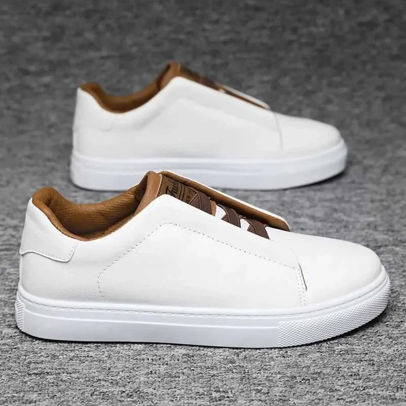 Classic Casual Big Size 48 Fashion White Sneakers Man/Leather Designer Platform Flats Men's Skateboard hot Shoes