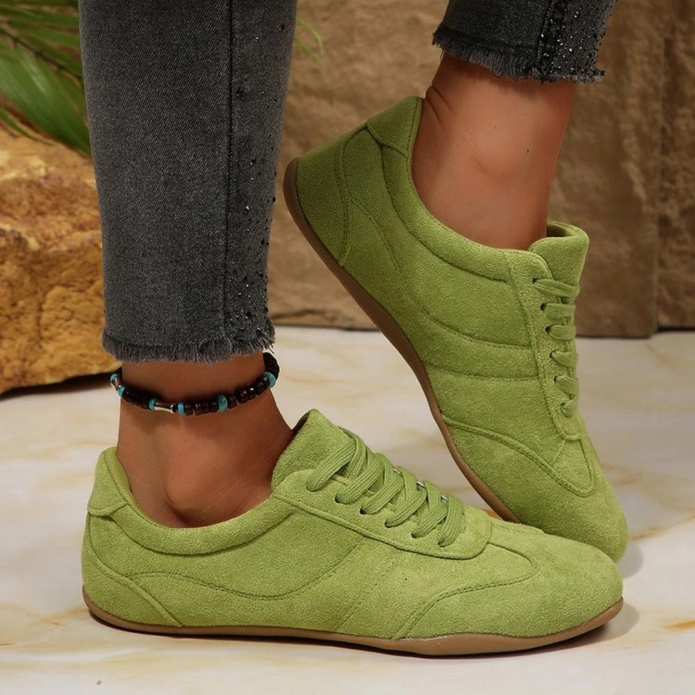 Women's Casual Flat-Soled Non-Slip Wear-Resistant Sport Spring/Autumn Round-Toe Soft And Comfortable Women Single Shoes