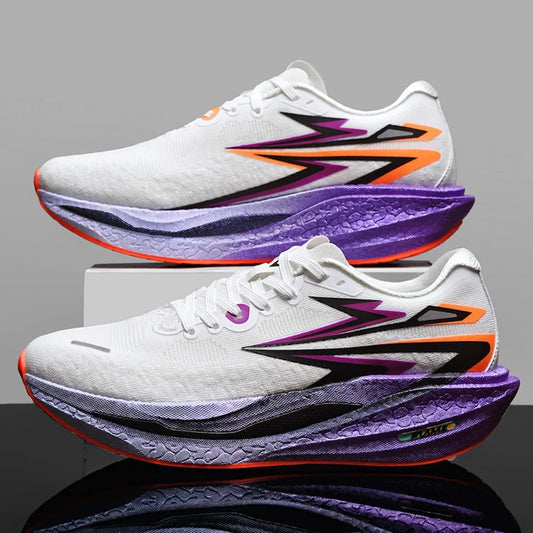 Running Shoes Carbon Board Marathon Men Sports Breathable/Lightweight Women's Comfortable Athletic Nonskid Sneakers ﻿