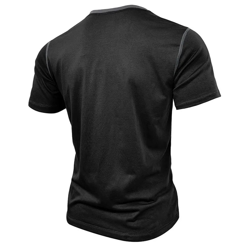 Men s Lightweight V-Neck T-Shirts Breathable  Fit Solid Color/Short Sleeve Casual Tops Summer Fashion Tee Shirt