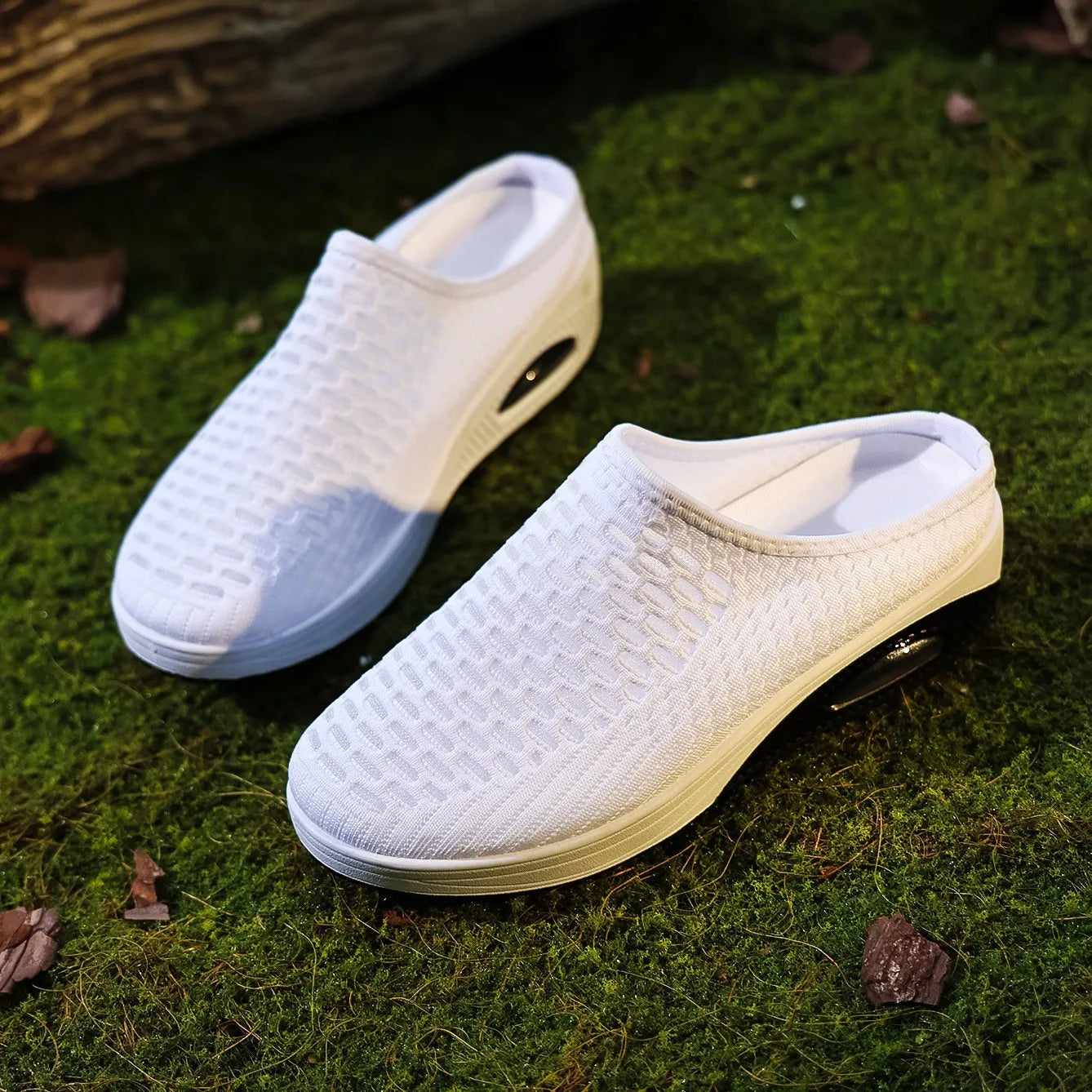 Women's Thick-Soled Sandals Half-Slipper Soft-Soled Non-Slip/Slip-On Beach Sandals Large Size Air Cushion Shoes
