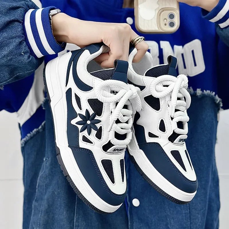 Designer shoe men's casual shoes black yellow white/blue green mesh leather outdoor sports sneakers trainers
