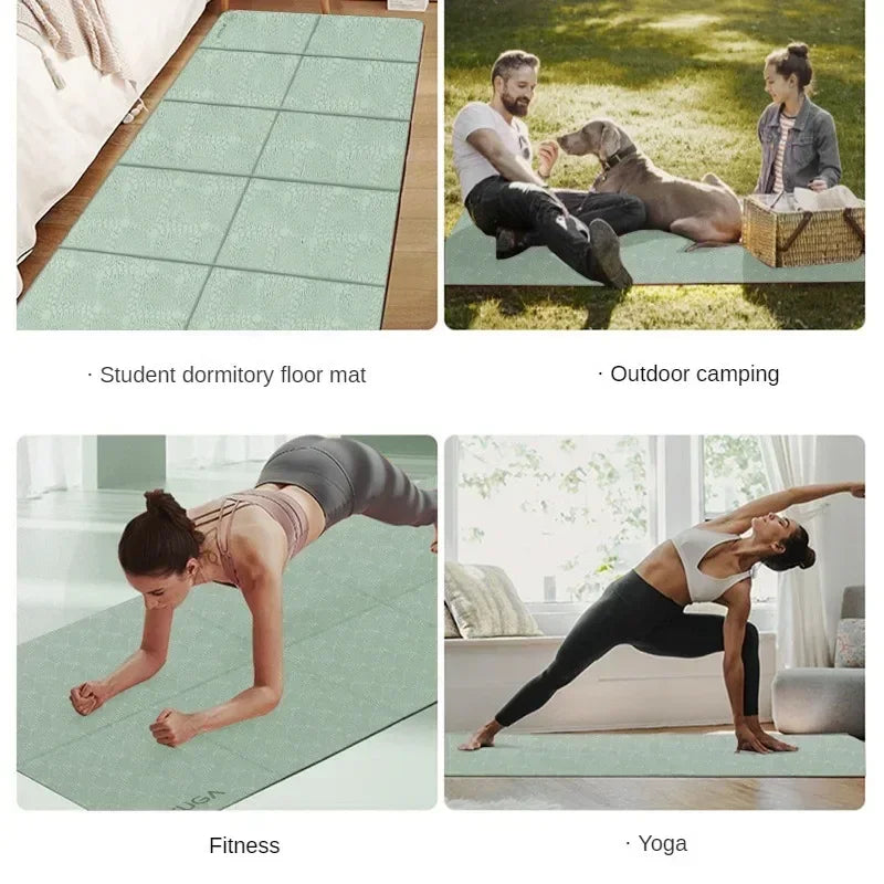 Collection Foldable Yoga Mat Eco Friendly TPE Folding/Travel Fitness Mat Double Sided Non-slip for Yoga Good