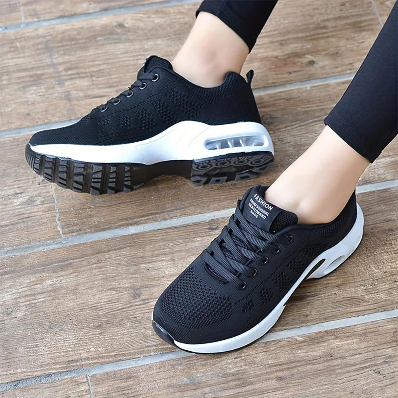 Women Air Cushion Sneakers Female Mesh Sport Running Training Shoes/Walking Shoes Outdoor Non Slip Tennis Shoes