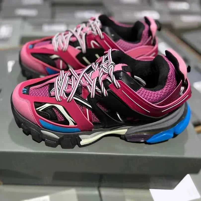 Designer Tracks 3 3.0 Men Casual Shoes Paris Triples White/Black Pink Grey Beige Sneakers Brand 18s