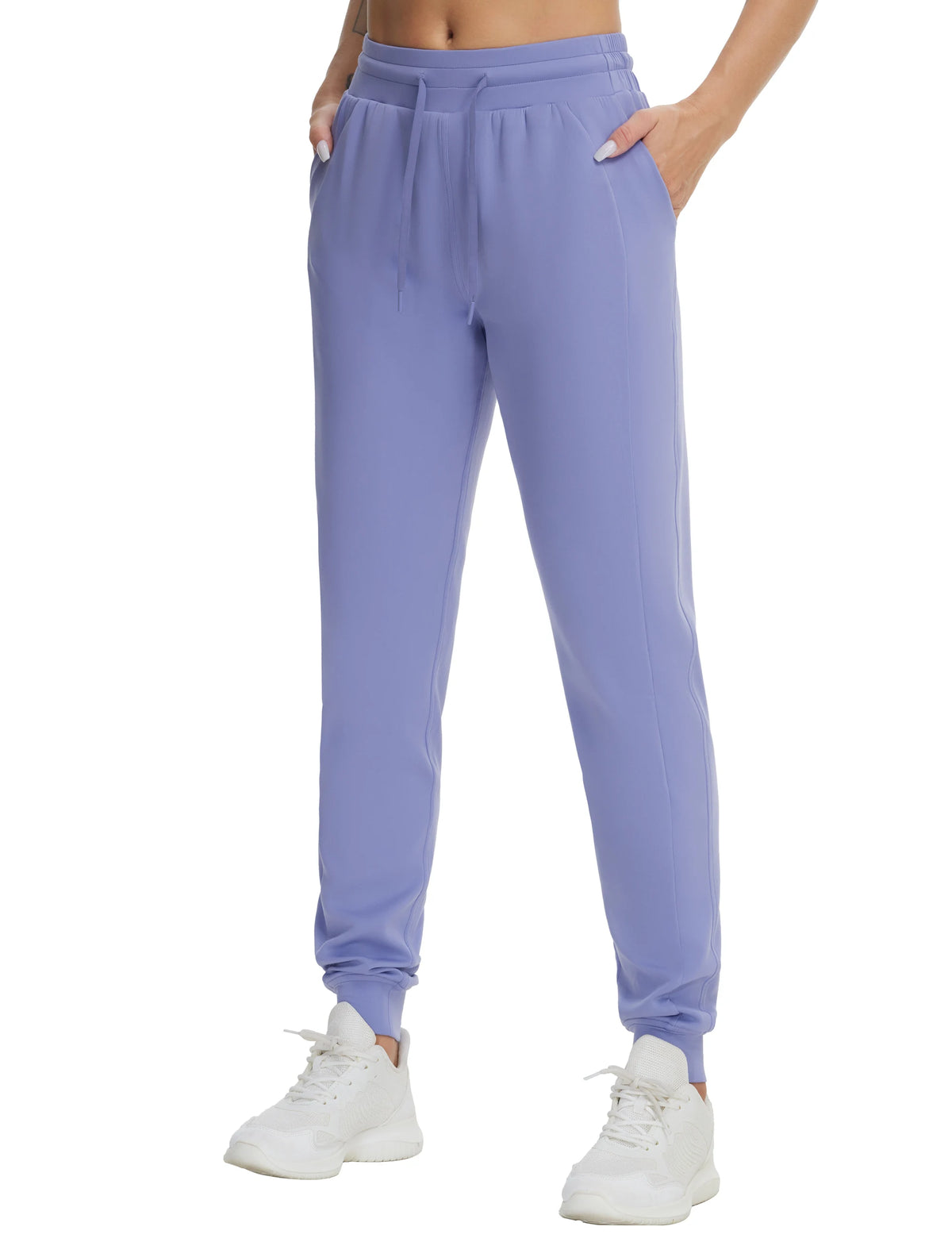THE GYM PEOPLE Women's Workout Joggers Leggings Drawstring Running/Lounge Sweatpants Tapered Pants with Pockets