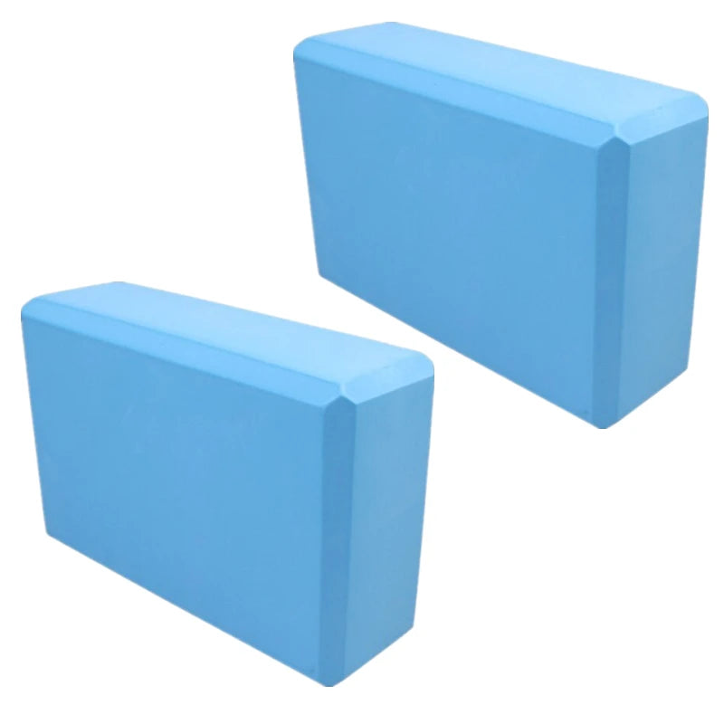 2PCS EVA Gym Blocks Foam Brick Training Exercise Fitness Equipment/Dance Yoga Auxiliary Tool Stretching Body Shaping Yoga Blocks
