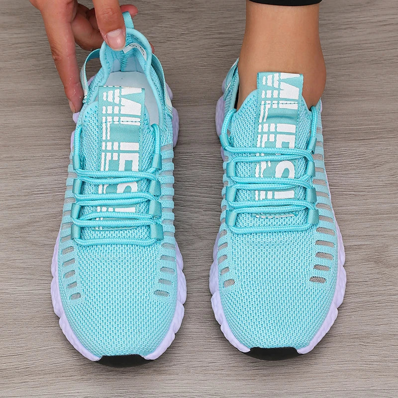 Women's Platform Sports Shoes with Fashionable Trendy Design/Breathable Comfortable Shoes Outdoor Hiking  Walking Casual Shoes