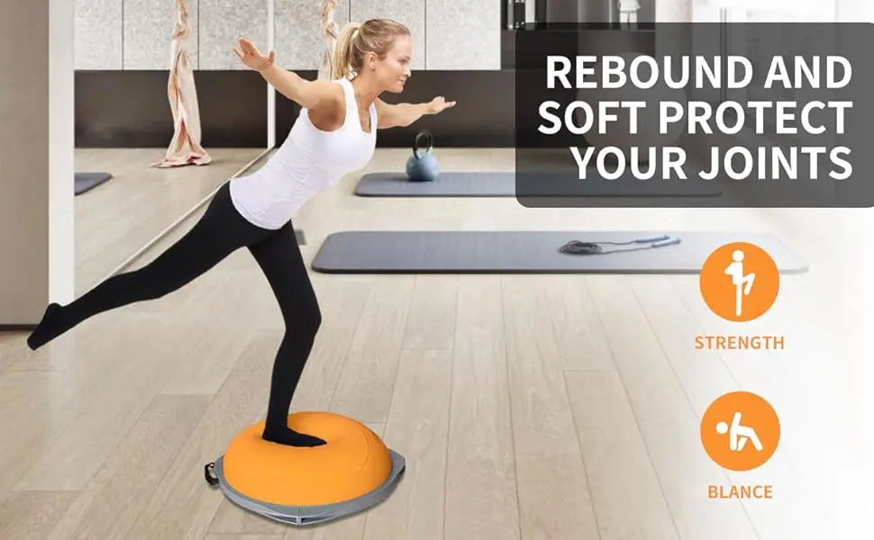 workout equipment for home balancing ball half ball balance trainer core training equipment 27.5 inch Yoga Exercise Ball