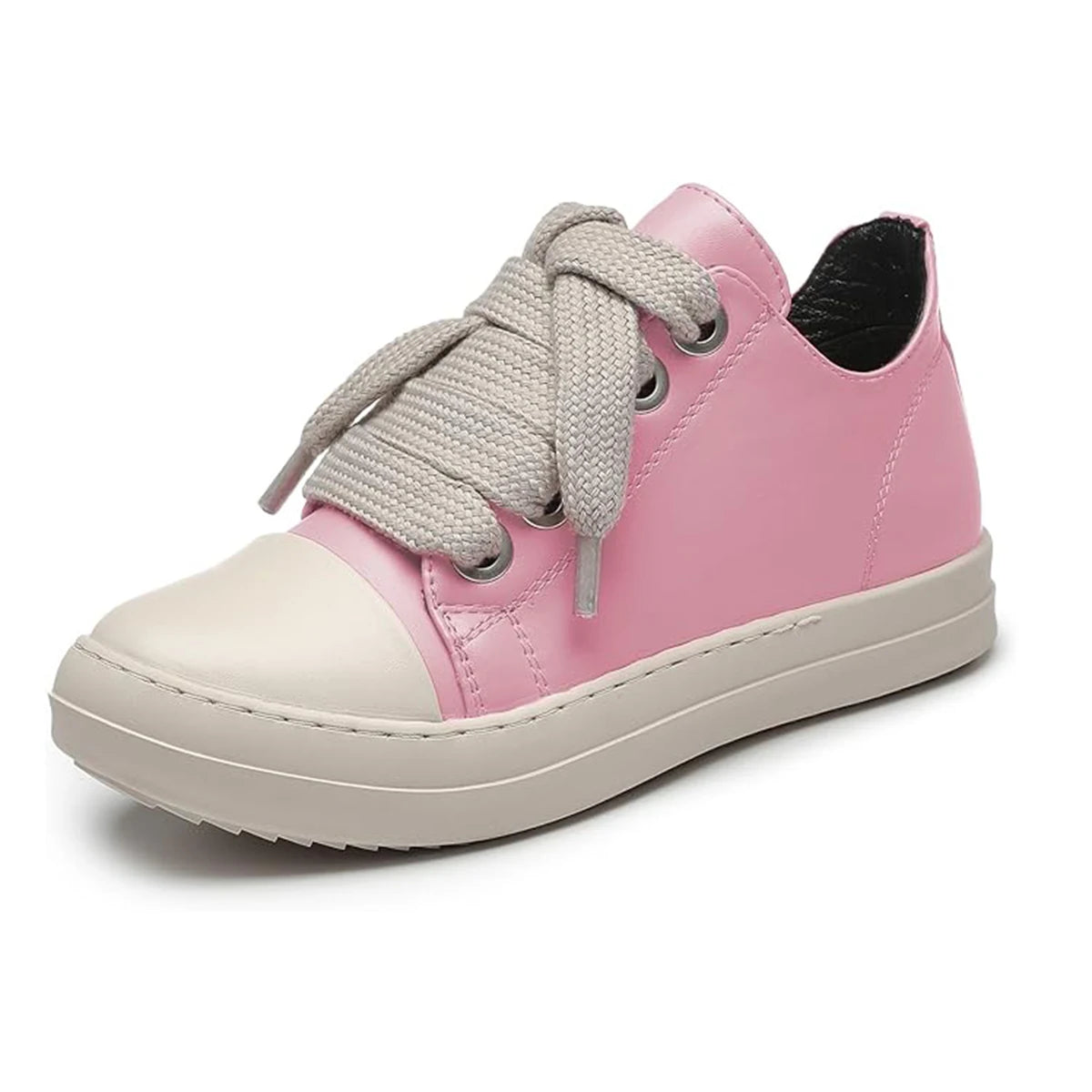 Men's Coarse Shoelaces, Low Cut Flat Bottom Casual Shoes/Minimalist College Style Sports Shoes