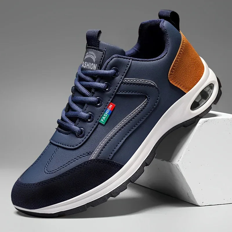 Men's Trendy Sports Shoes Lightweight Breathable Modern/Non Slip Shoes Suede Detailing Outdoor Stylish Daily Wear Men Sneakers