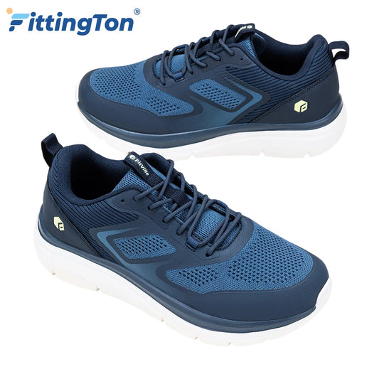 Men's Running Shoes Wide Toe 2E Lightweight Non-Slip Walking/Sport Shoe Cushioning Slip-On Comfortable Breathable Sneakers