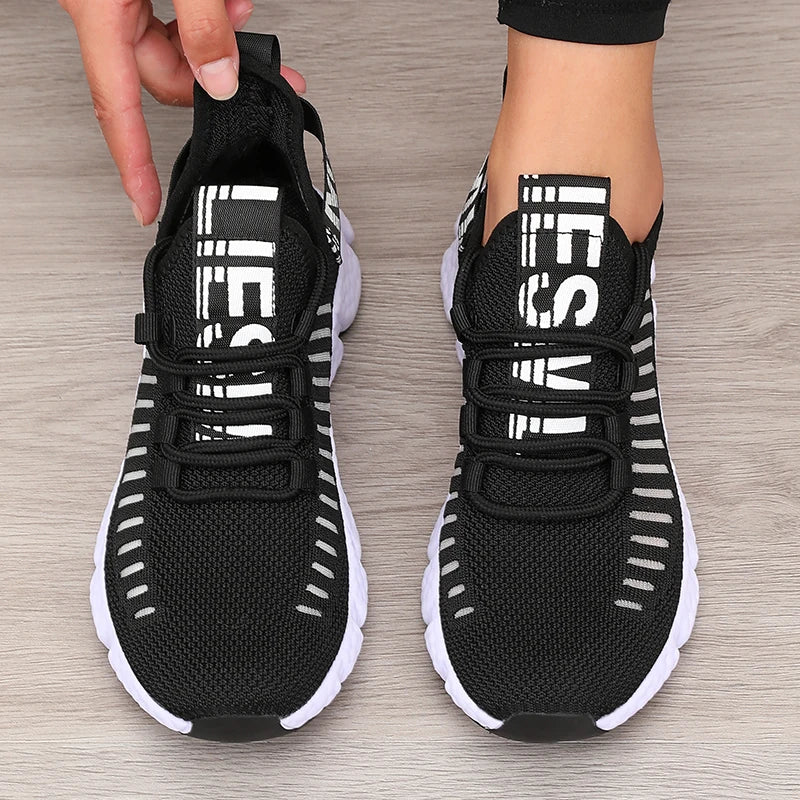 Women's Platform Sports Shoes with Fashionable Trendy Design/Breathable Comfortable Shoes Outdoor Hiking  Walking Casual Shoes
