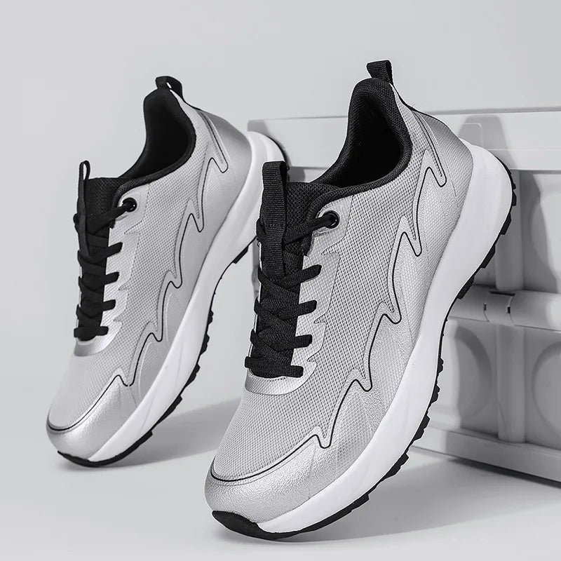 Wide Toe Running Shoes 4E Dynamic Thick Outdoor Fitness Men's Shoes/Foot Cross-Border Shoes Comfortable Breathable