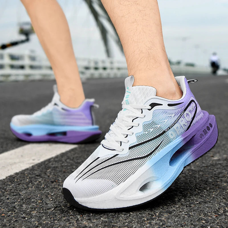 Men Running Shoes Cushion Stable Lightweight Sport Shoes Mesh Breathable/Casual Sneakers Women Non-slip Outdoor Athletic Shoes