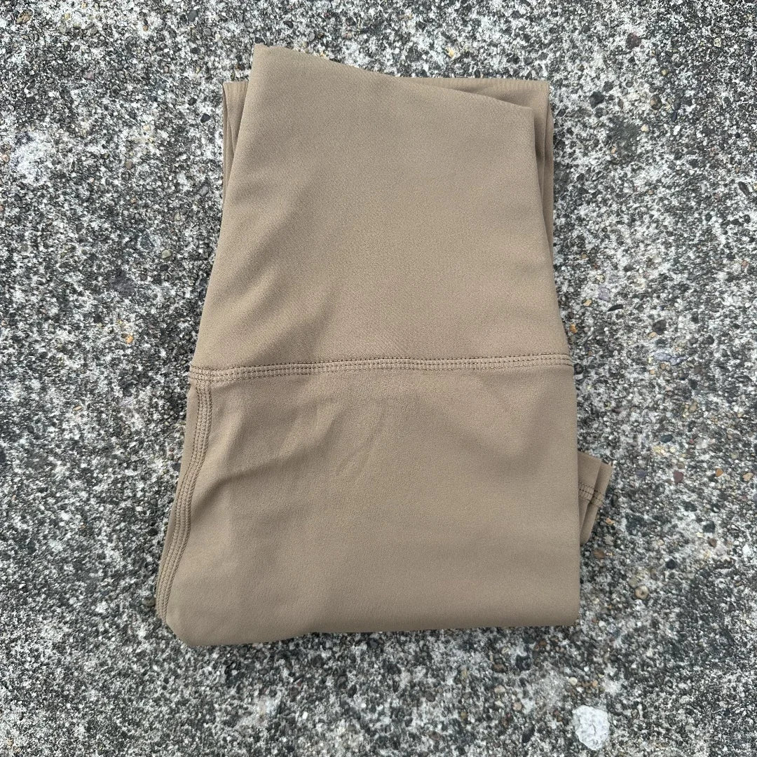 Solid Color Back Waist Pocket High Waist Yoga Legging Women/Sport Cropped Pants Butter Athletic Gym Comprehensive Training Jog