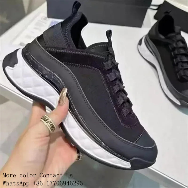 NEW 24S Camellia Men Women Comfortable Dress Shoes White/Black Genuine Casual Leather Breathable Ladies Low Outdoor Sports