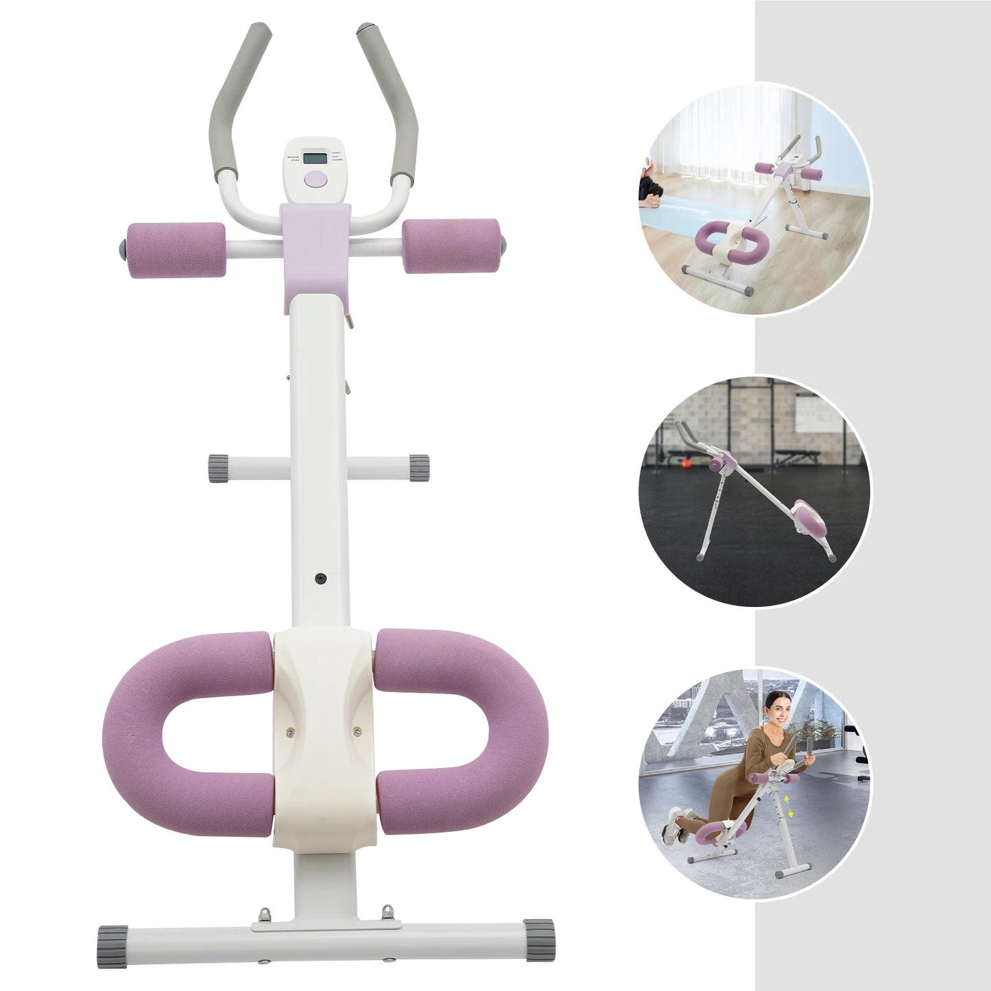 Foldable Abdominal Exercise Machine Abdominal Workout Equipment/Abdominal Trainer Machine for Homes Offices Gyms