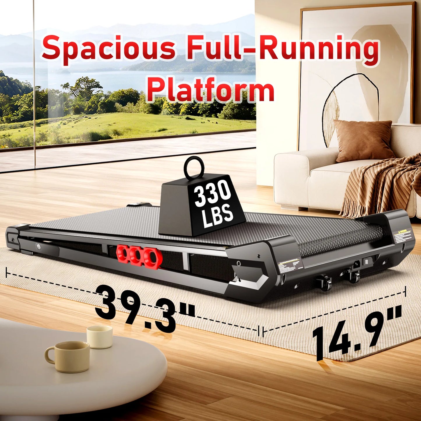 AKLUER Under Desk Vibration Walking Pad - 3 in 1 Vibration Plate Treadmill/with Remote Control Quiet Brushless with 5% Manual Incline
