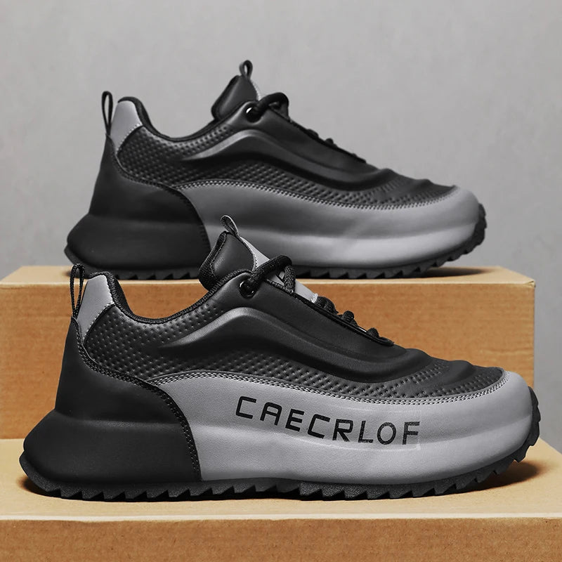 New trendy large-size men's shoes sporty and casual shoes with thick soles/heightening men's soft-bottomed loafers trendy shoes
