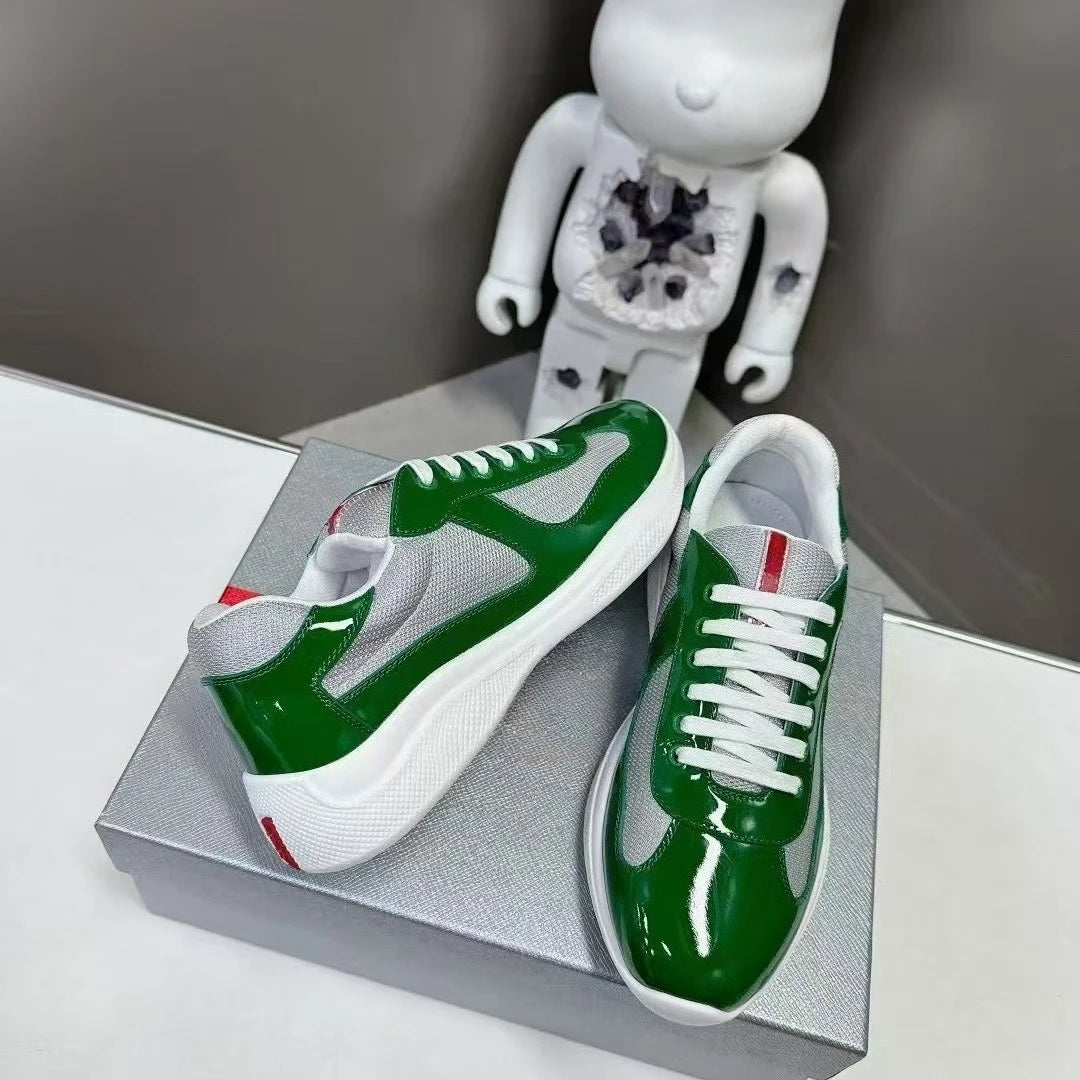 New P-style breathable casual sneakers for summer high-end men's shoes/fashionable mesh panel shoes fitness shoes