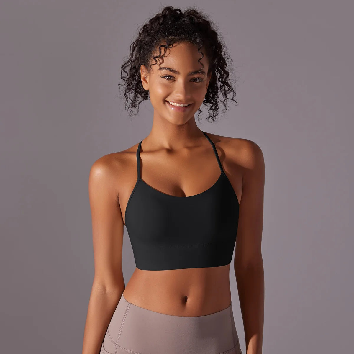 Women Sport Bra Fitness Yoga Top Underwear Soft Y Line Back Running/Gym Crop Top Workout Bra With Chest Pad Push Up Yoga Bra