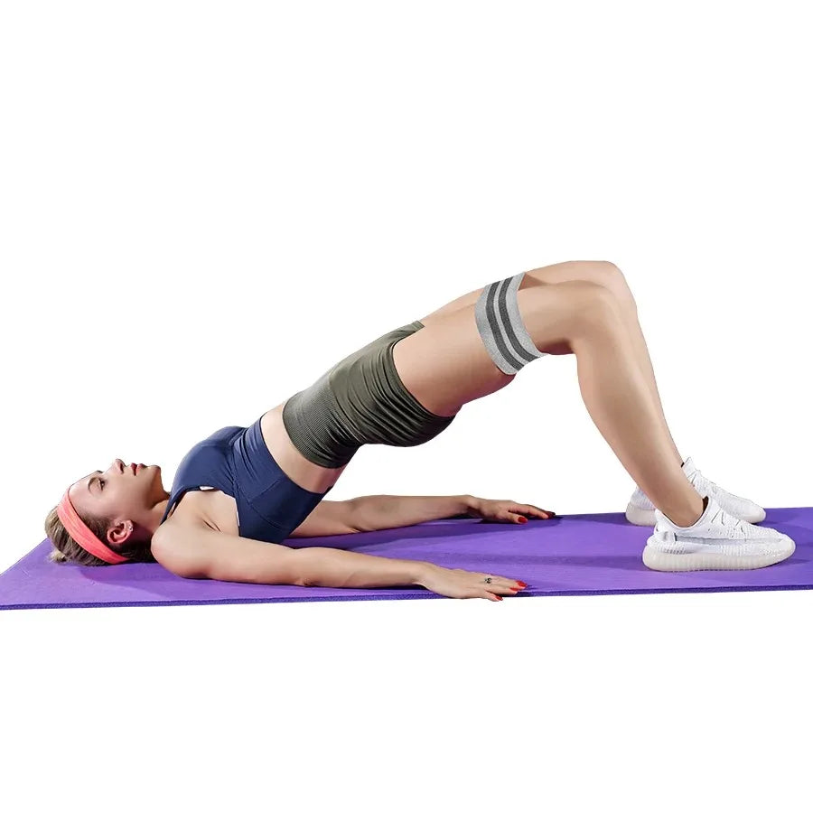 Glute Thigh Elastic Workout Bands Fabric Resistance Hip Booty Bands/Squat Circle Stretch Fitness Strips Loops Yoga Gym Equipment