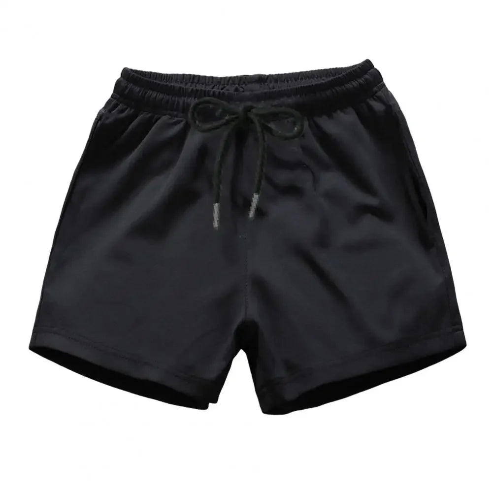 Men's Sports Shorts Elastic Waist Drawstring Gym Short Pants/Solid Drawstring Waist Outdoor Shorts Running Shorts