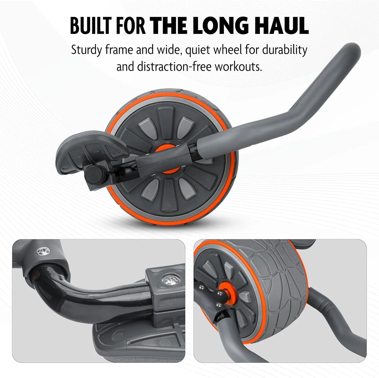 Ab Roller Wheel with Elbow Support 2 Knee Pads Abdominal Trainer/for Core Workout Perfect Abs Workout Equipment for Home and Gym
