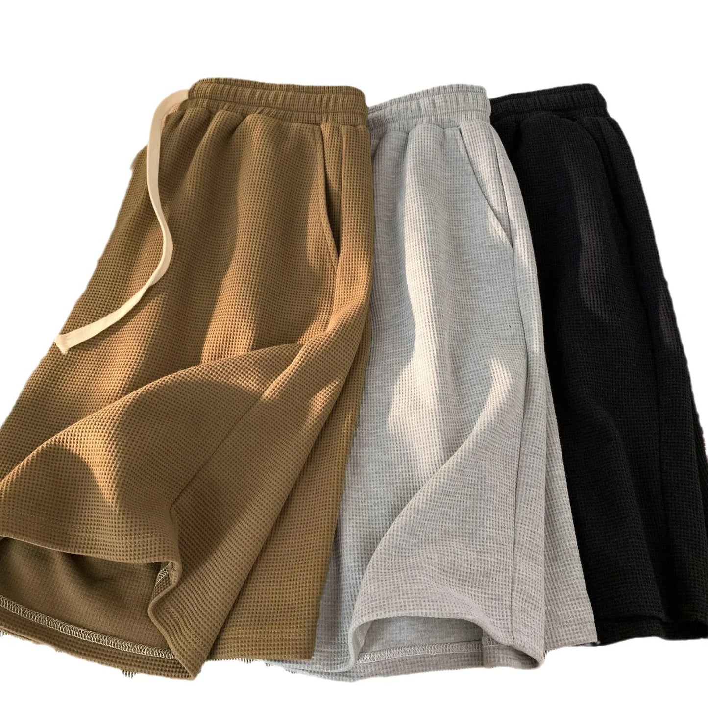 Korean Style Walf Checks Shorts For Men Casual Loose Fit Summer/New Arrival Trendy Brand Youth Sportswear Five Minute Shorts