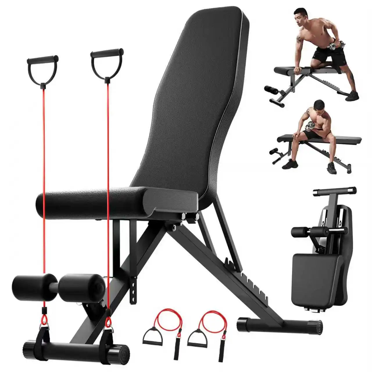 Adjustable Weight Bench for Full Body Workout Multifunctional/Strength Training Dumbbell Bench Press Foldable 1000 lbs Capacity