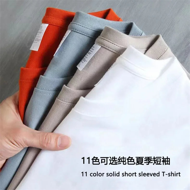 Good Quality T-Shirts Men Summer Sale Cotton Male Tshirt/Short Sleeves Tee Shirt Boys Basic Plain Tops Oversize 5XL