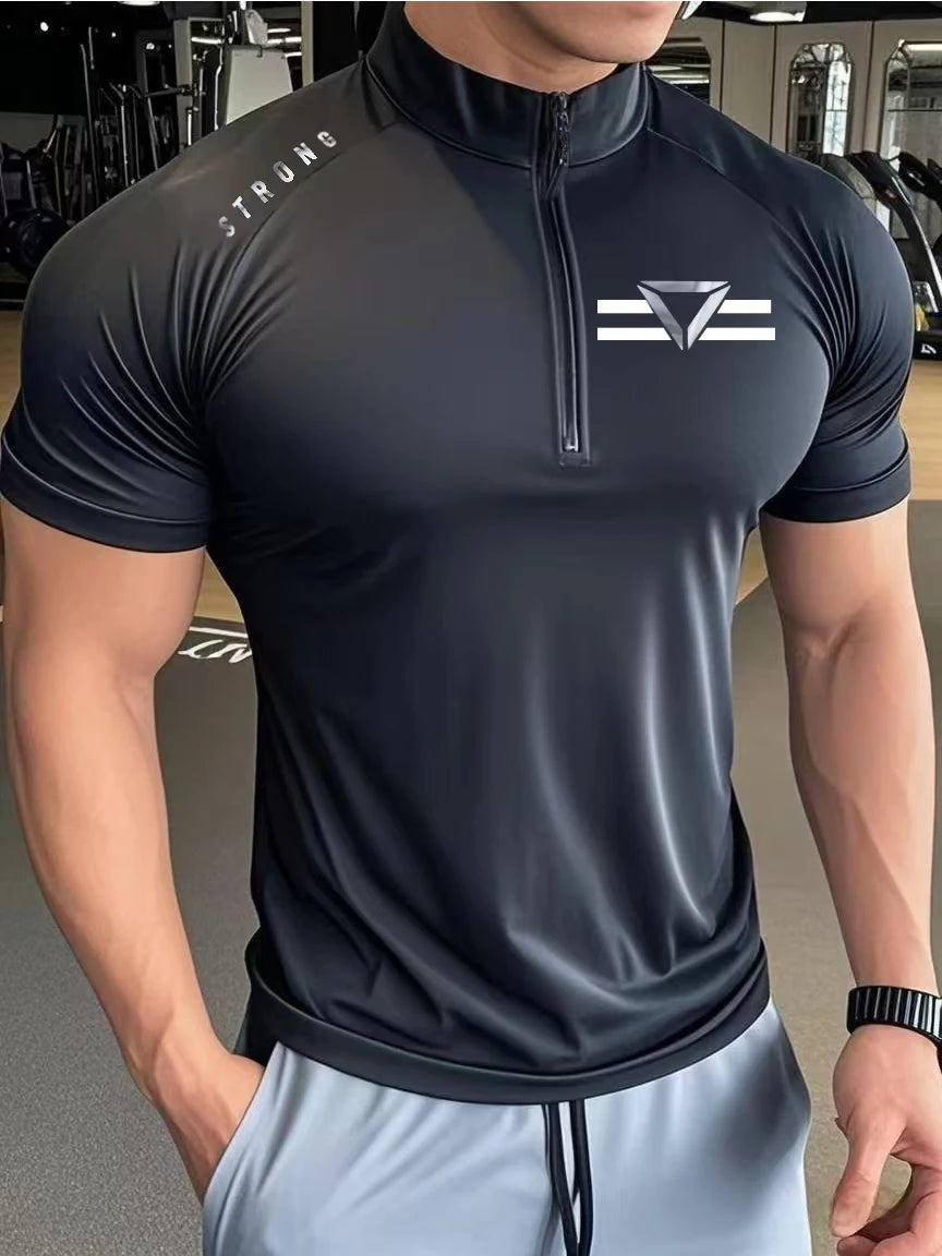 Men's T-shirt A New Fashion Trend For Fitness And Sports/Round-neck T-shirt Simple And Versatile Summer Casual Short-sleeved