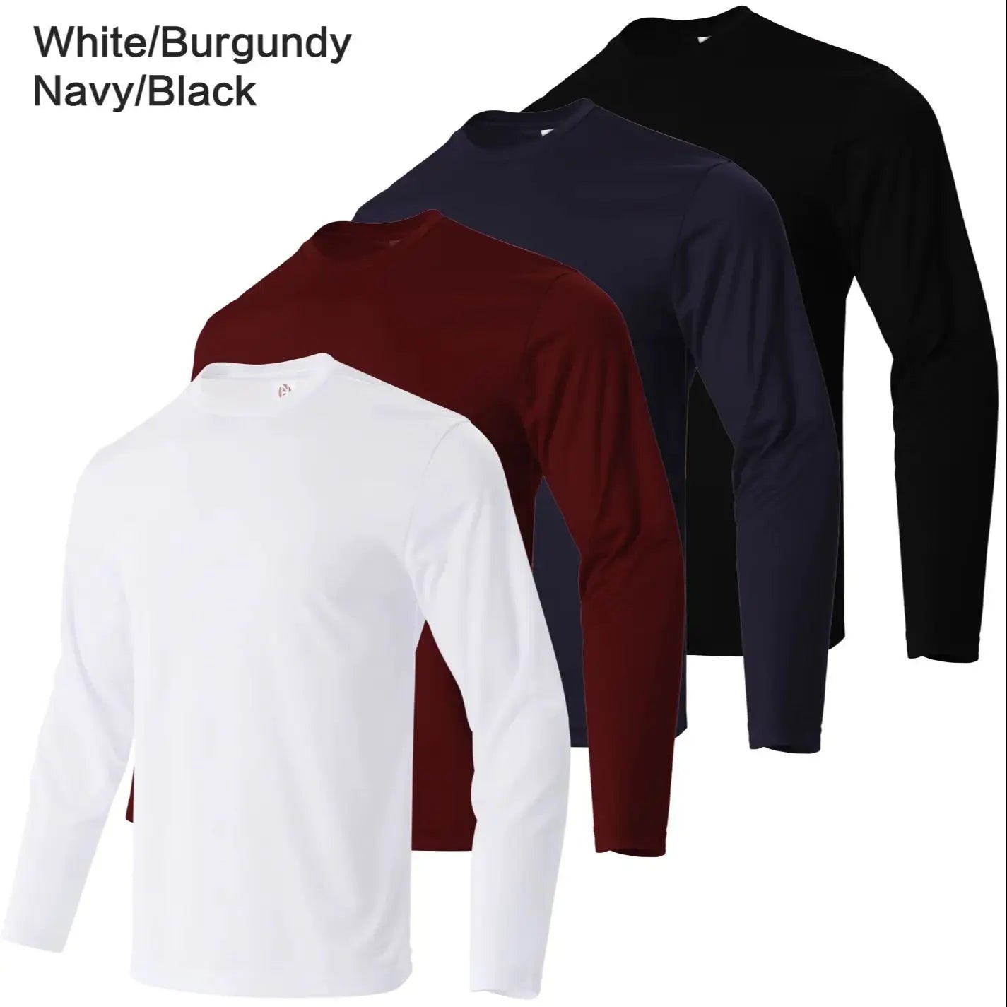 4-piece men's quick drying sports and fitness/T-shirt long sleeved sports and running T-shirt