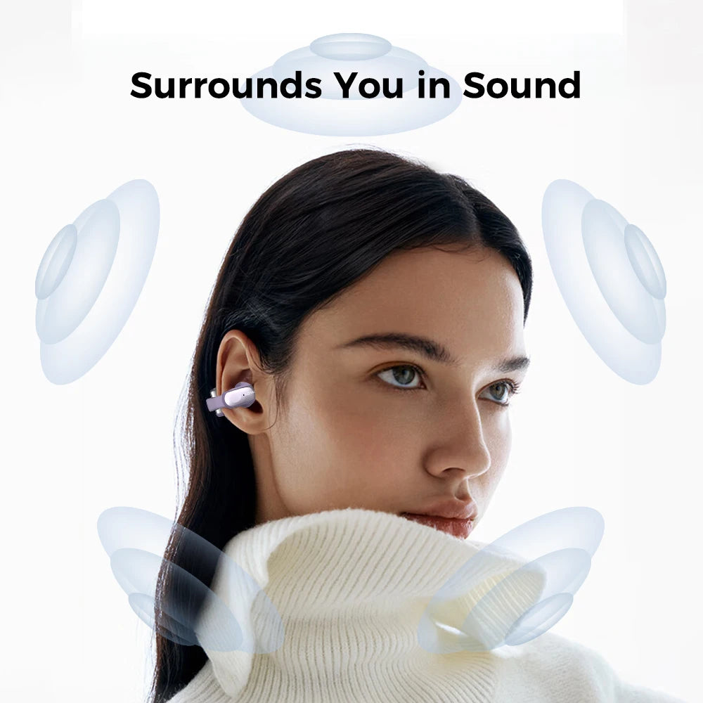 ERAZER XF28 Bluetooth V6.0 Translation Earphones Open-ear/True Wireless Earbuds Office Travel ASMR Headset APP