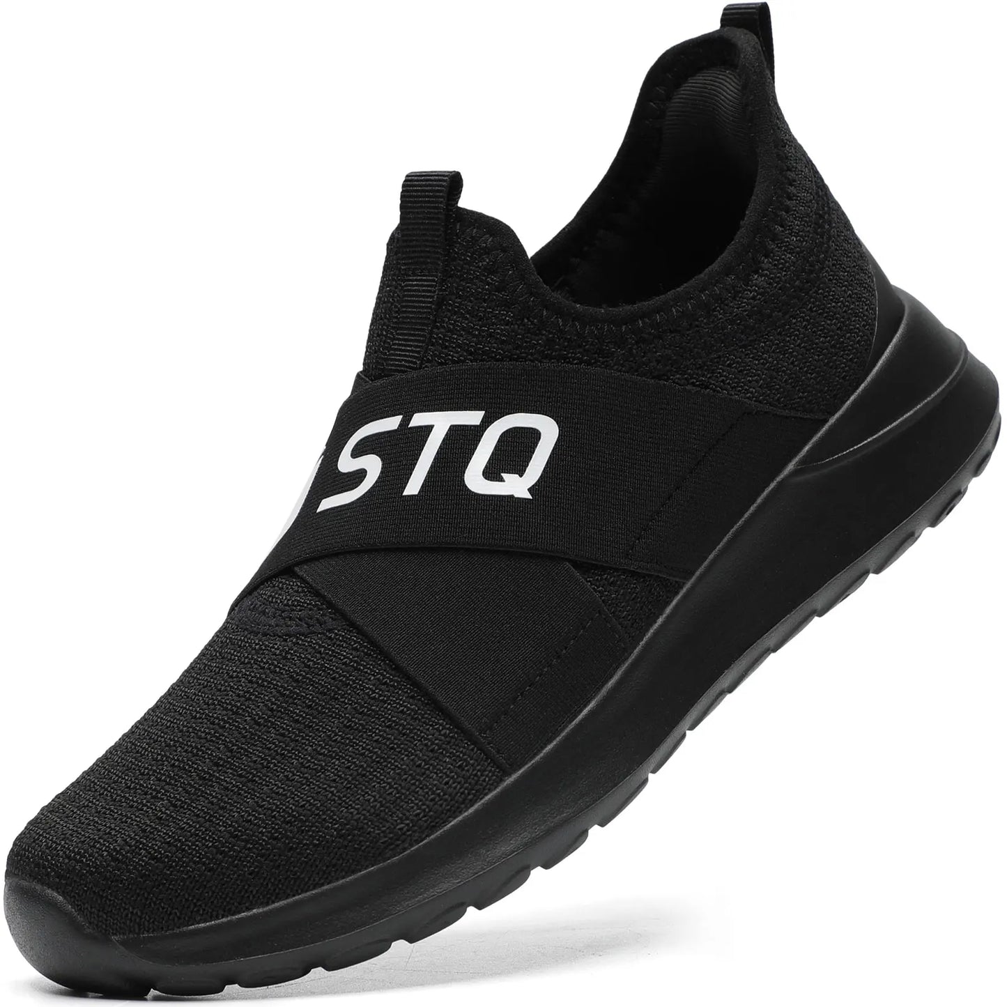 STQ Slip ins Women's Hands Free Slip On Sneakers Arch Support/Hands Free Walking Shoes Tennis Workout Gym Shoes