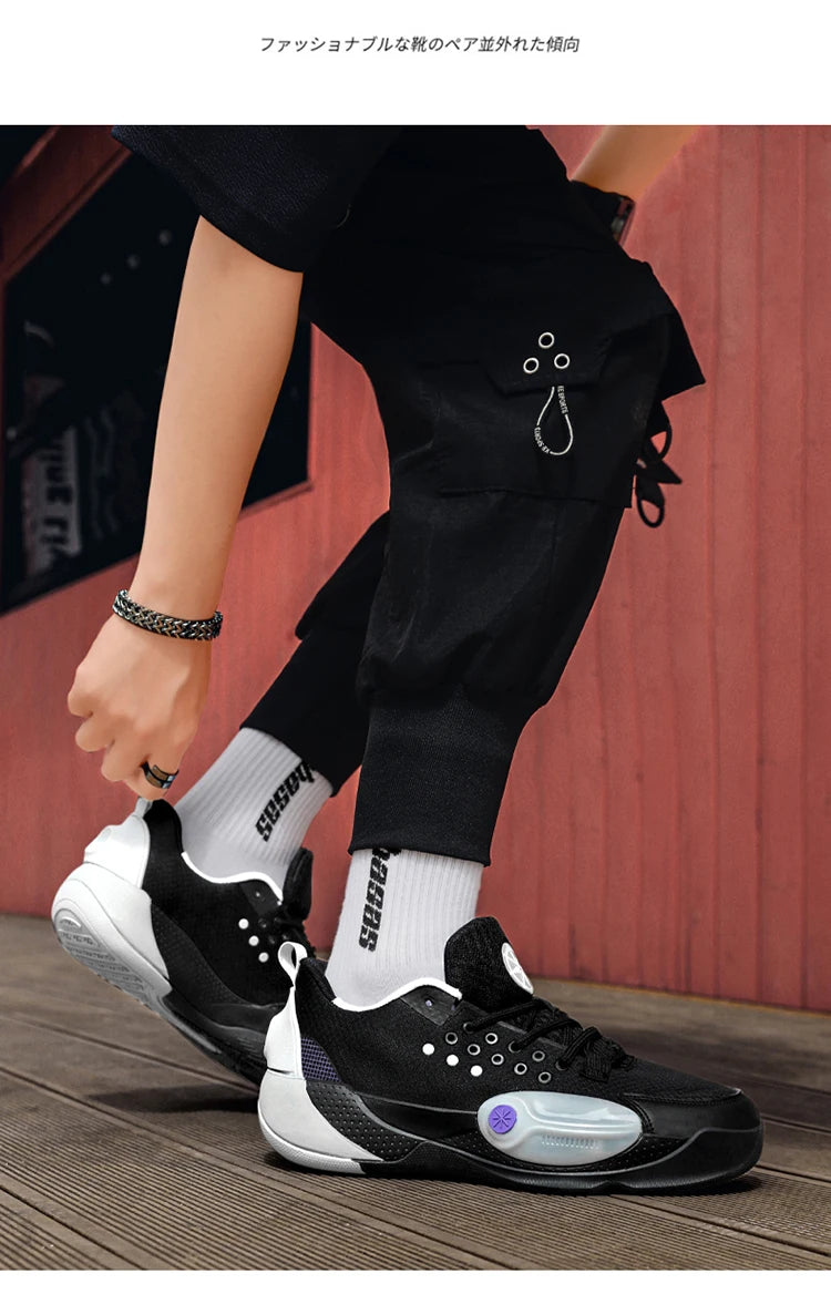 Unisex Basketball Shoes High-Quality Mesh Breathable Fashion/Summer Sports Shoes Shock-Absorbing Teen Basketball Boots
