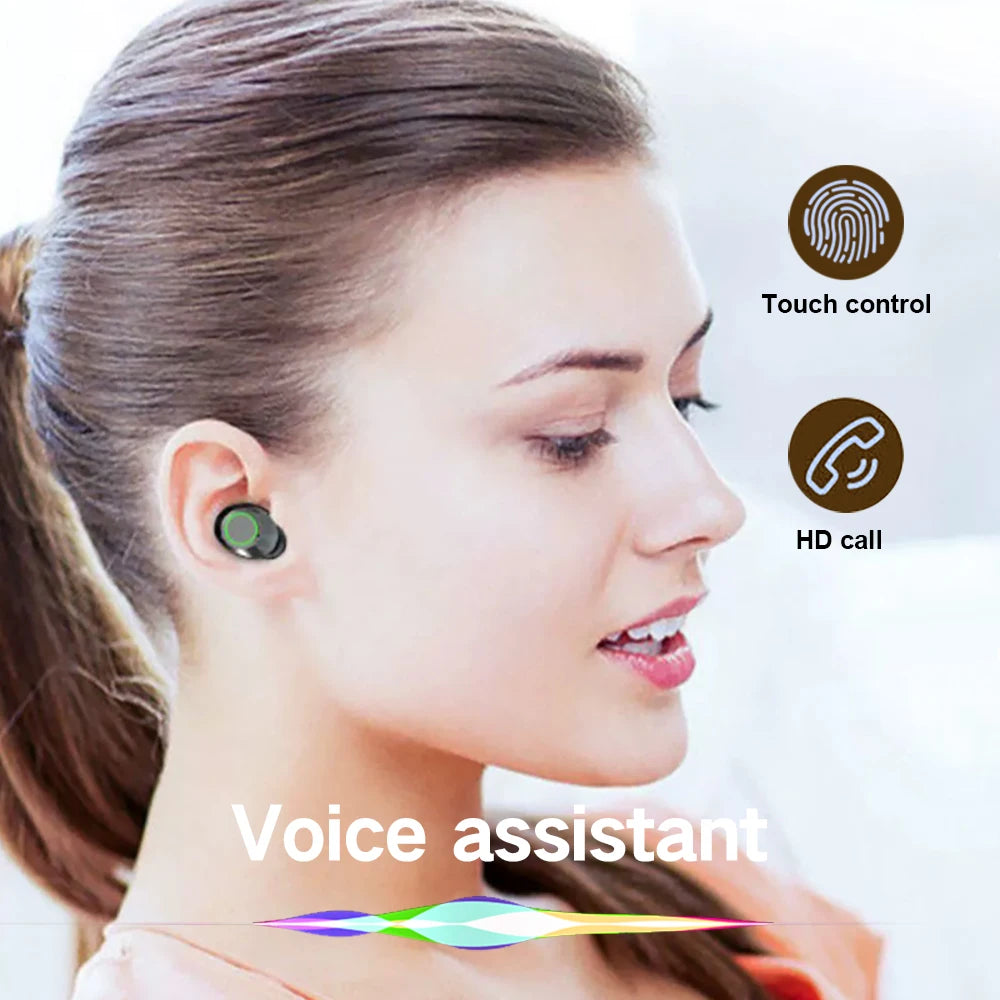 NES TWS Wireless Bluetooth Earphones Sport Stereo Headphones/HiFi Music Earbuds With Built-in Microphone HD Call Gaming Headset