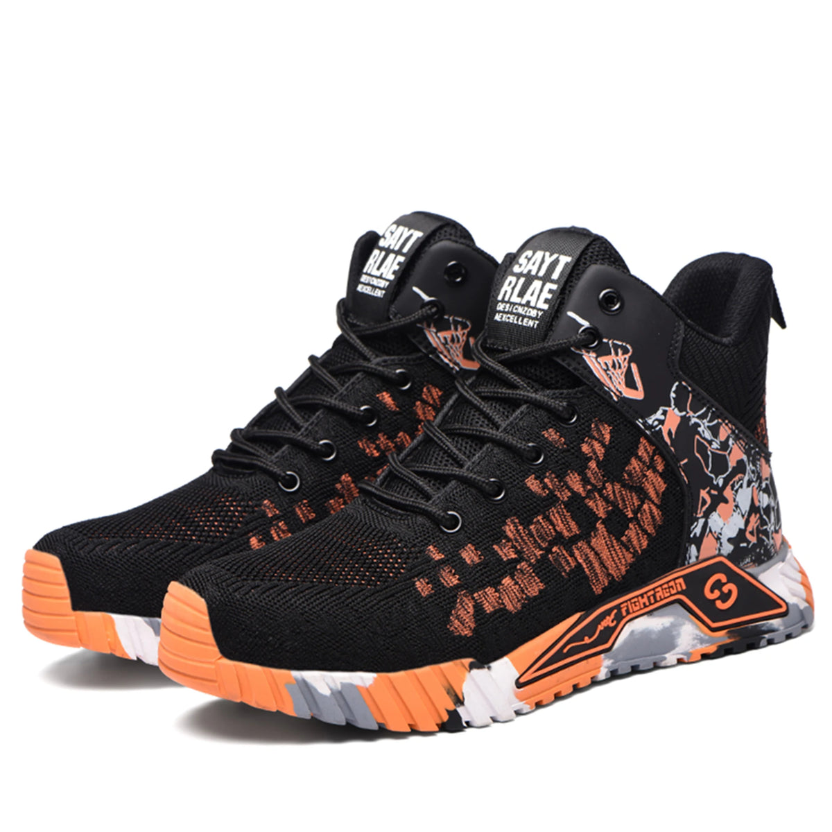 Wear Resistant Durable Steel Toe Work Shoes for Men Impact Resistant/Steel Toe Cap Lightweight Comfortable Industrial Safety Sneakers