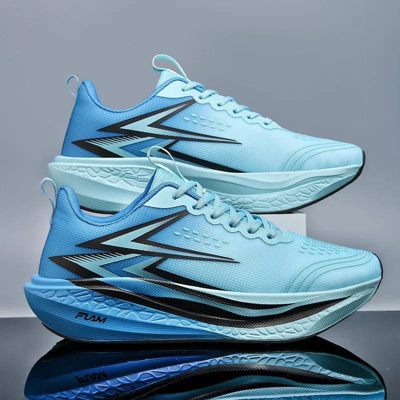 Men Running Shoes Speciality Marathon Sports Shoes Breathable/Lightweight Carbon Board Women's Trend Athletic Sneakers