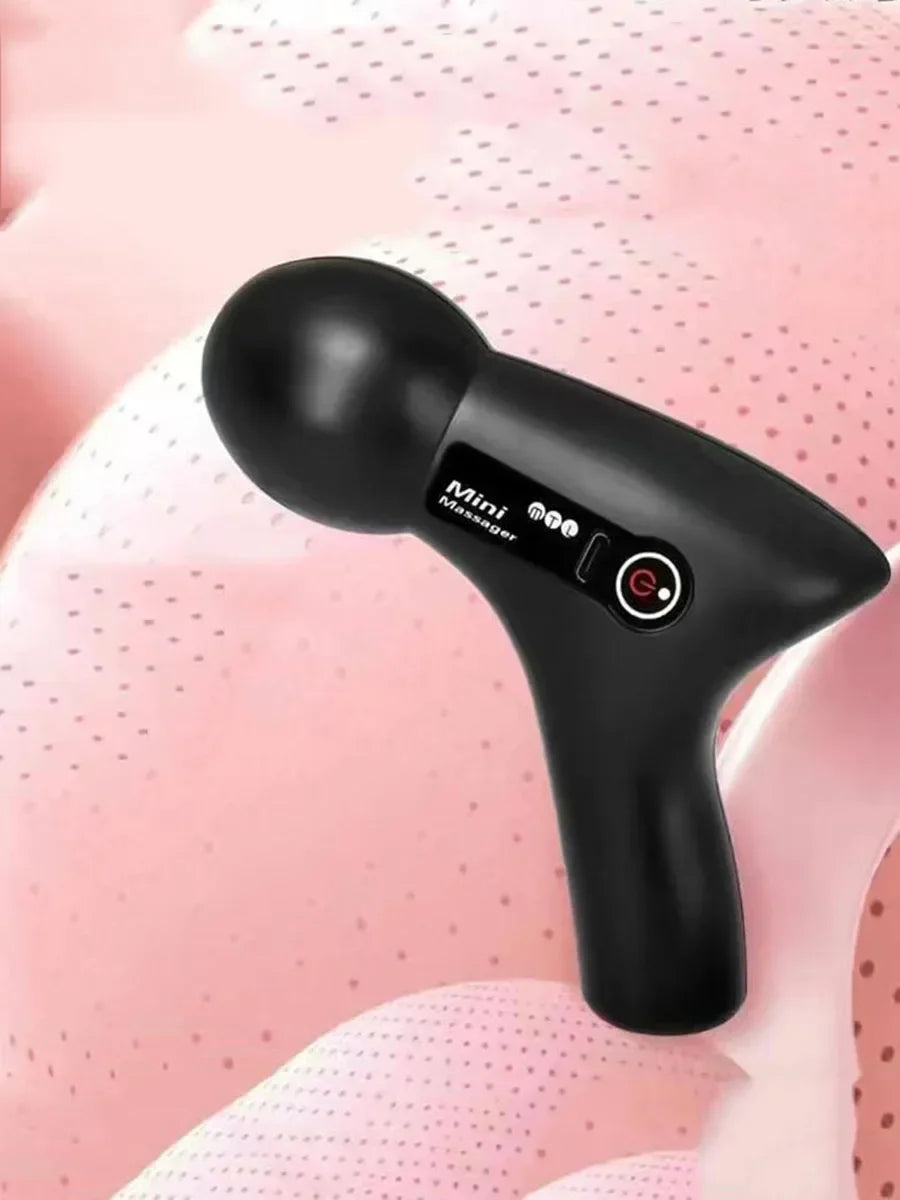Mini Massage Massage LCD Screen 6 Heads Gun Muscle Massager/Portable Electric Fascia Gun for Neck Foot Body Fascia Gun