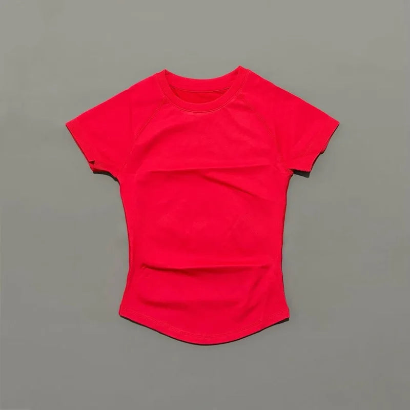 Impact Short Sleeve Top Women Gym Yoga Top Workout Clothes/Sports T Shirt Fitness Activewear Running Tight Tops