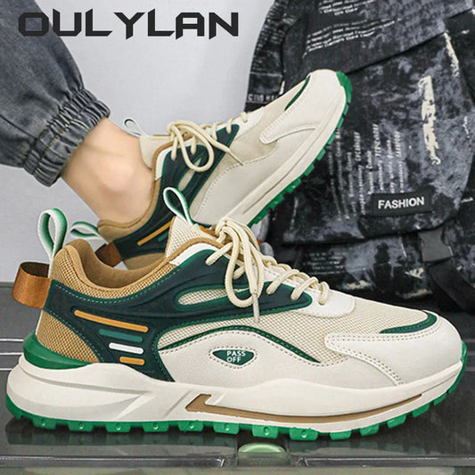 Fashionable Spring Autumn Seasons Casual Sports Men's Shoes Upper Stitching  Size 39-44 Comfortable Shoes