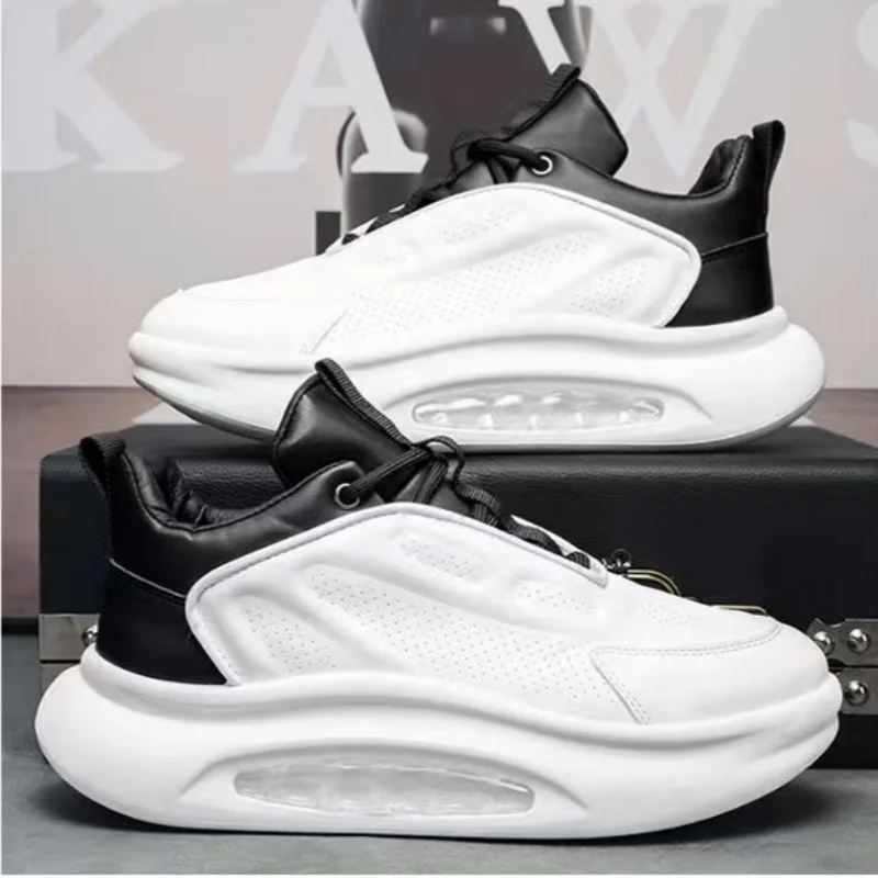 Men's shoes for summer and spring Men's style versatile thick sole/heightening breathable Sports air cushion shock absorbing
