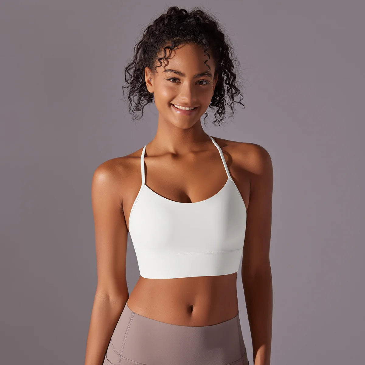 Women Sport Bra Fitness Yoga Top Underwear Soft Y Line Back Running/Gym Crop Top Workout Bra With Chest Pad Push Up Yoga Bra