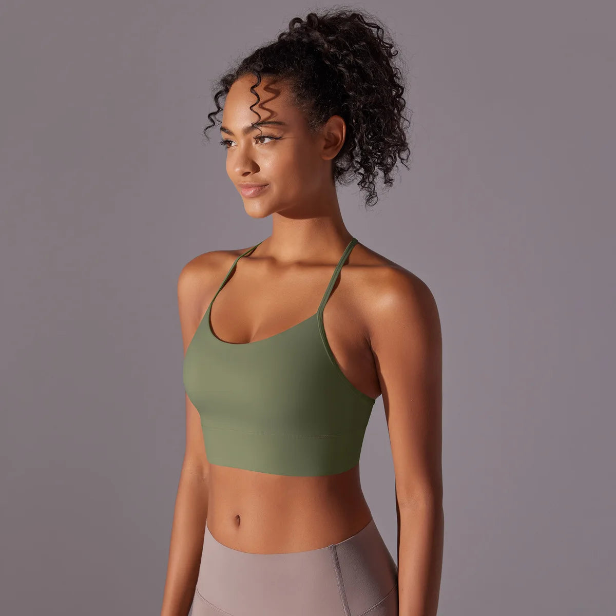 Women Sport Bra Fitness Yoga Top Underwear Soft Y Line Back Running/Gym Crop Top Workout Bra With Chest Pad Push Up Yoga Bra