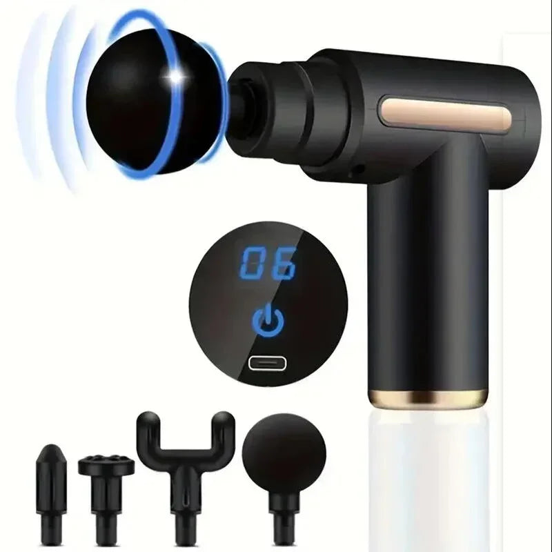 Percussion Mini Massage Gun Portable Handheld Massager/for Back Neck Shoulder Leg Muscle Pain Relief Daily Relaxation
