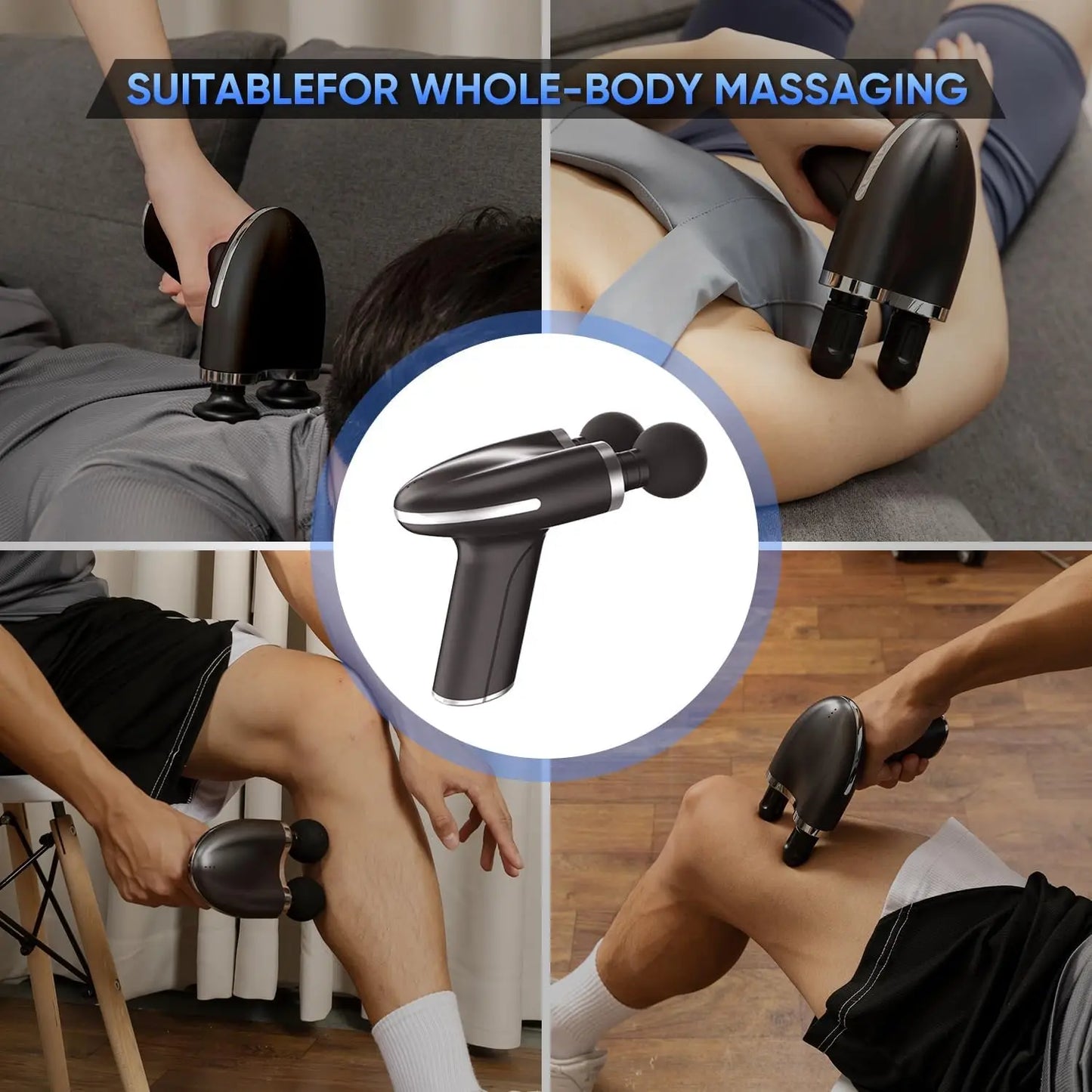 Massage Gun Athlete's Percussion Muscle Massage Gun/Ultra Silent Portable Electric Sports Massager Handheld